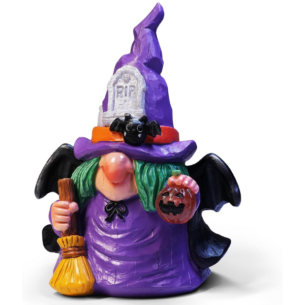 Battery Operated Halloween Witch Decorations Figurine Light