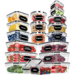 36-Pack BPA-Free Leak Proof Food Storage Containers With lids