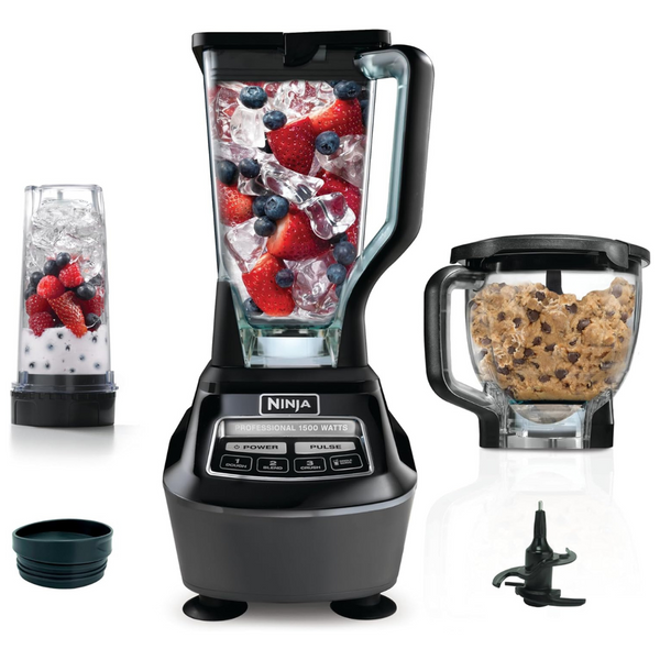 Ninja Blender & Food Processor, Includes Pitcher, Smoothie Cup, And 8-Cup Bowl