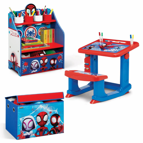 3-Piece Disney Spidey & His Amazing Friends Art & Play Room-In-A-Box