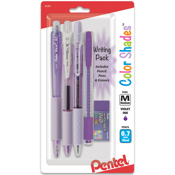 Pentel Color Shades Writing Pack (Pastel Violet)