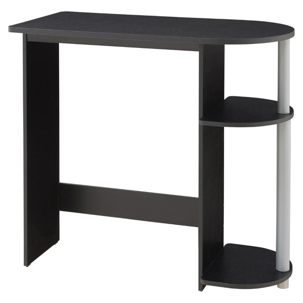 Mainstays Computer Desk With Built-In Shelves (Black)