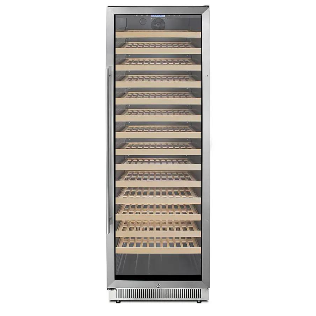 Summit Appliance 15.29 Cu Ft Glass Stainless Steel Wood Wine Cellar