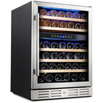 Kalamera 24" Wine Dual Zone Built-in Or Freestanding Fridge