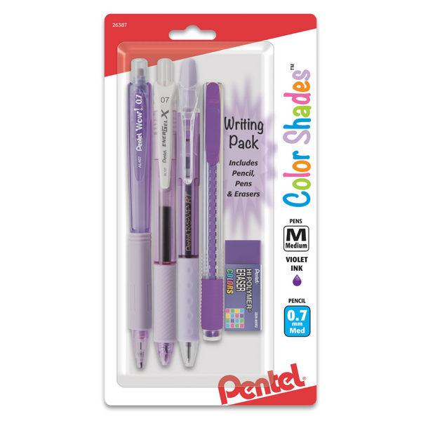 Pentel Color Shades Writing Pack (Pastel Violet)