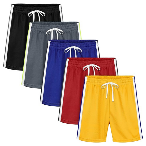 5-Pack Toddler Boys Athletic Basketball Shorts