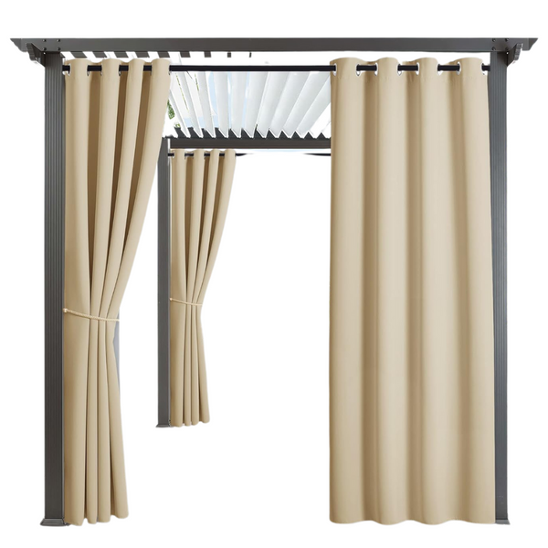 Outdoor 52" x 84" Waterproof & Weatherproof Blackout Curtains