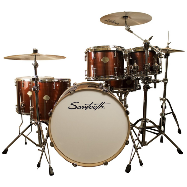 6-Piece Sawtooth Command Series Drum Set With 24" Bass Drum