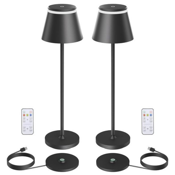 2-Pack Yupola 5000mAh Rechargeable Cordless Table Desk Lamp