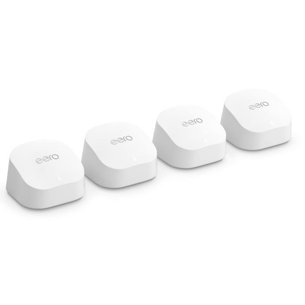 4-Pack Amazon Eero 6+ AX3000 WiFi 6 Gigabit Mesh Router System