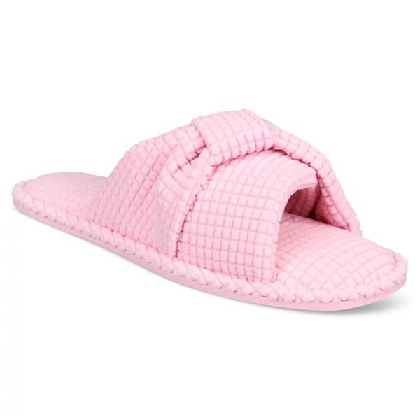 Charter Club Women's Textured Knot-Top Slippers