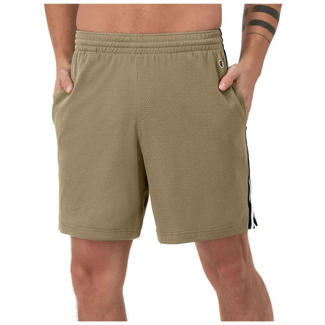 Champion Men's Attack Loose-Fit Taped 7" Mesh Shorts With Pockets