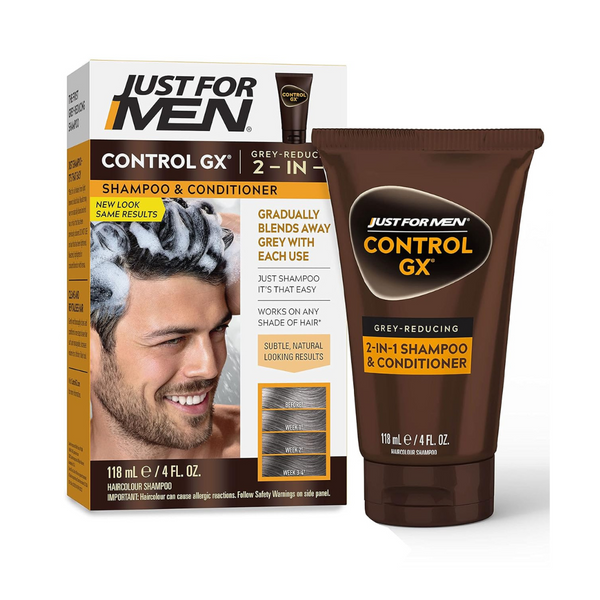 Just For Men Control GX Grey Reducing 2-In-1 Shampoo And Conditioner