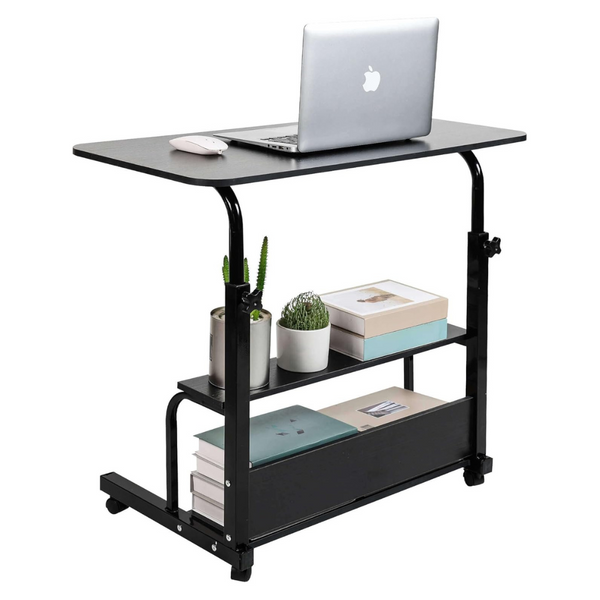 Dekhaoxe 31.5" x 15.7" Adjustable Rolling Writing Desk