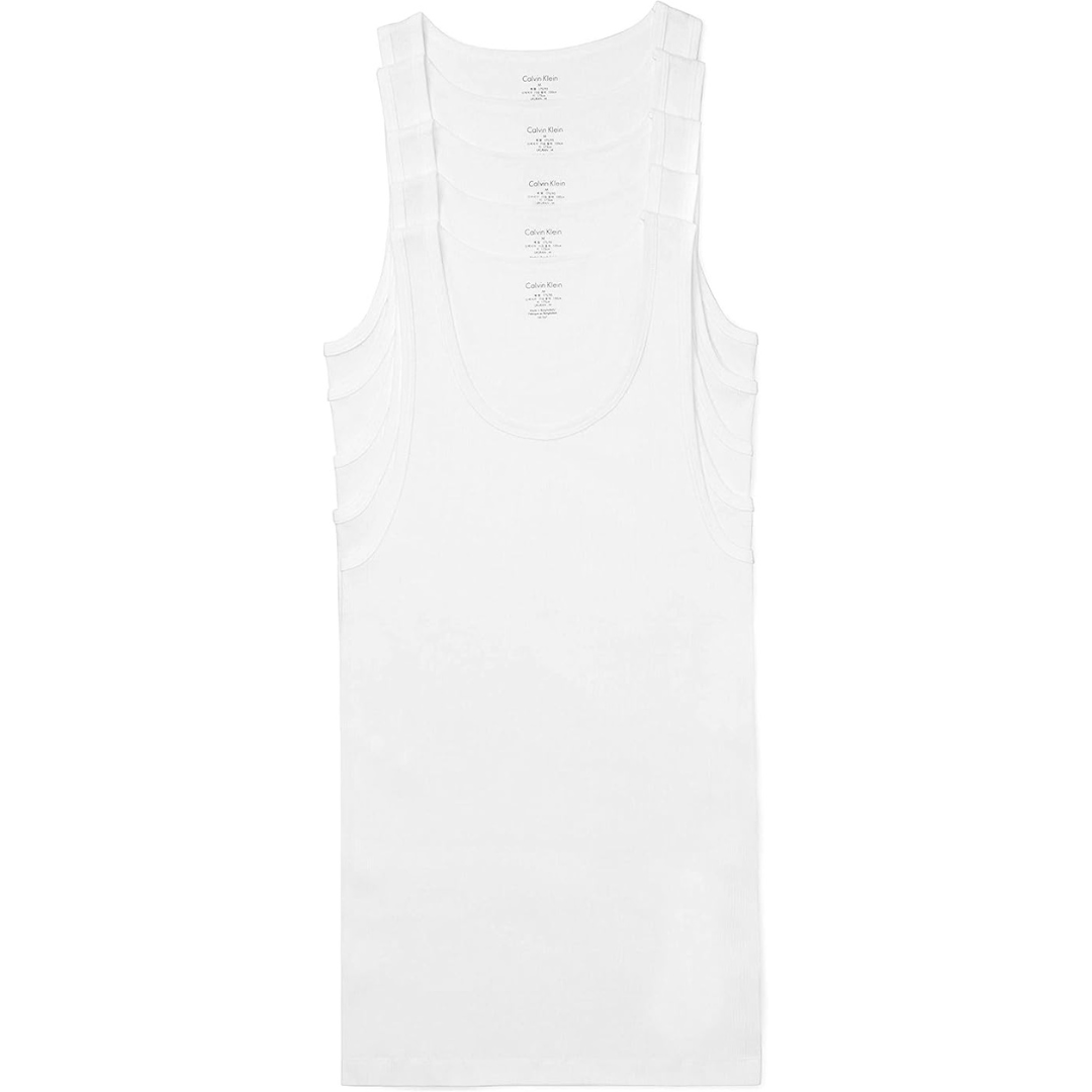 5-Pack Calvin Klein Men's Cotton Classics Tanks (Various)