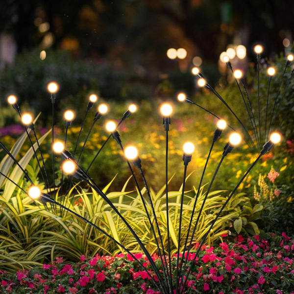 2-Pack Waterproof 20 LED Solar Fairy Lights