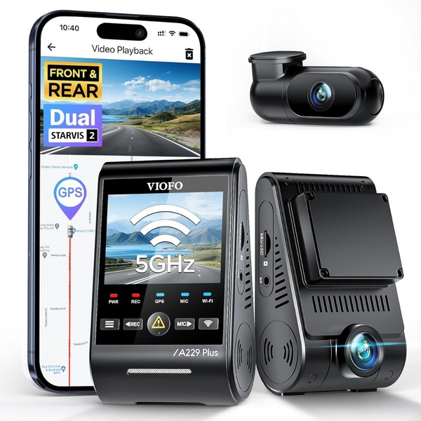 VIOFO A229 Plus Dash Cam with Dual STARVIS 2 Sensors