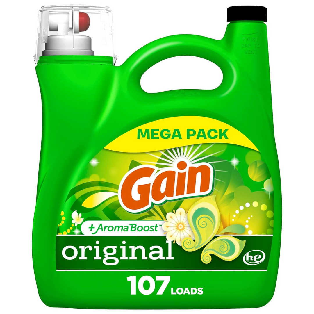 154oz Gain + Aroma Boost Liquid Laundry Detergent (Original Scent)