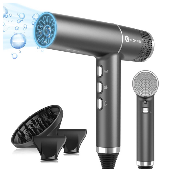 Slopehill Hair Dryer with Unique Brushless Motor (Gray)