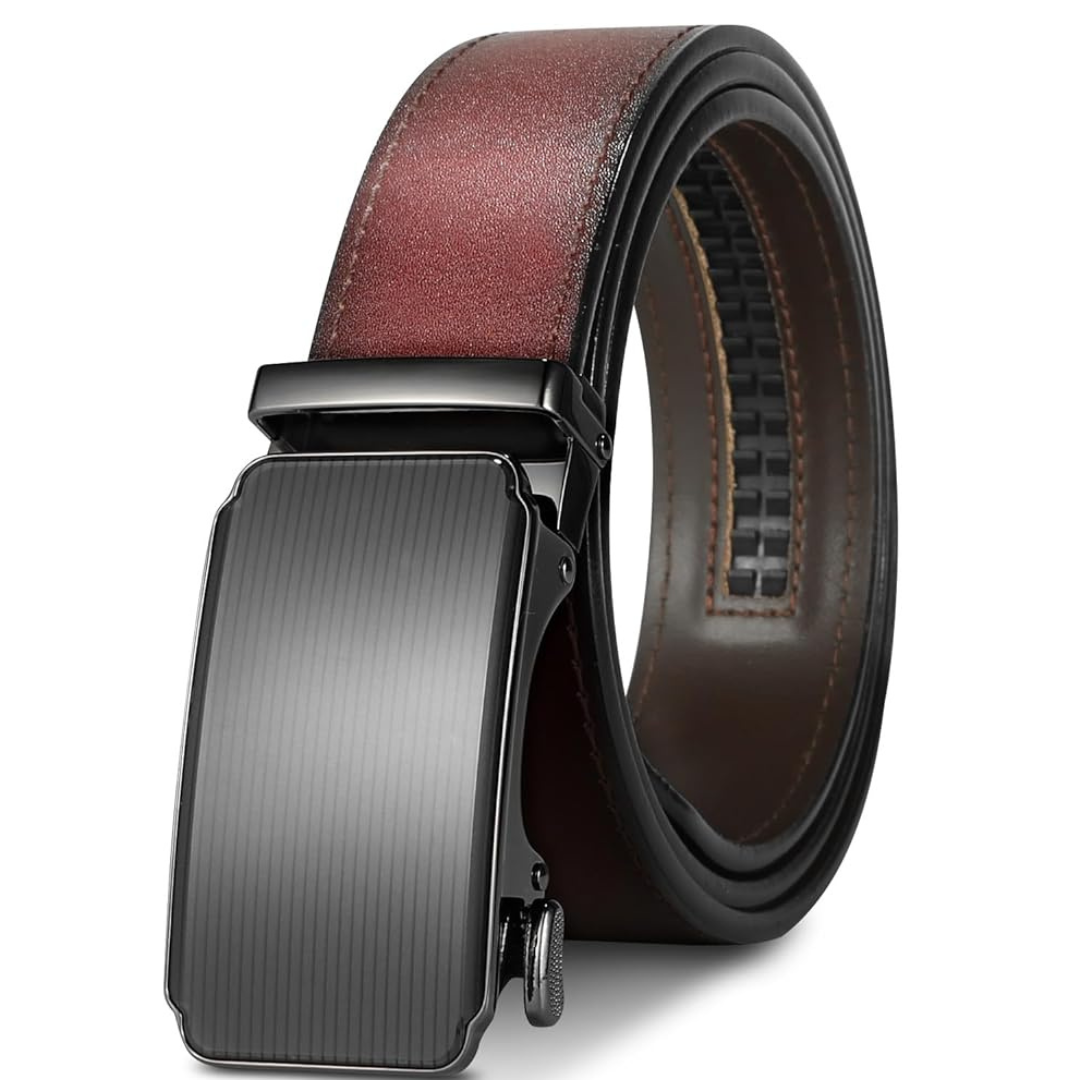 West Leathers Men's Adjustable Ratchet Belt (29" To 34" Waist In Coffee)