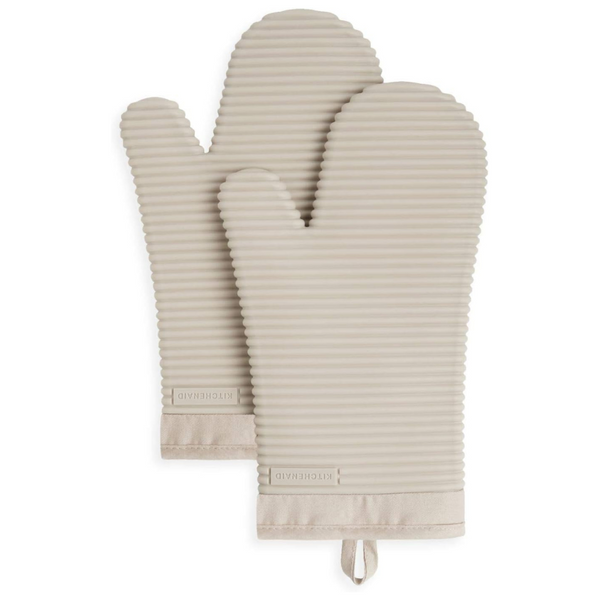 KitchenAid Ribbed Soft Silicone Oven Mitt Set