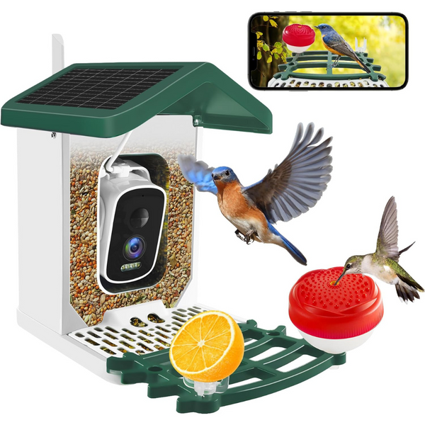 Immsss 2.5k Hd Wireless Bird Feeder With Camera