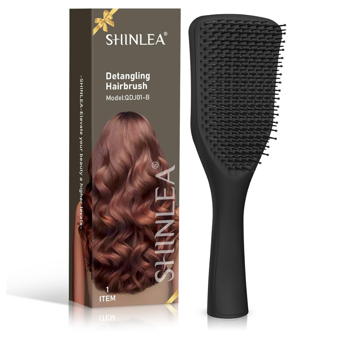 No Tangle Wave-shaped Soft Bristle Hair Brush