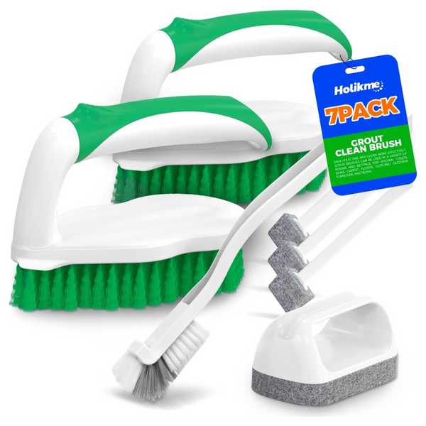 7-Pack Deep Cleaning Brush Set with Scraper Tip & Scouring Pads