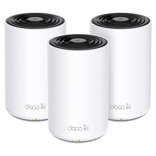 TP-Link Deco AXE5400 Tri-Band WiFi 6E Mesh System – Wi-Fi Up To 7200 Sq.Ft, AI-Driven Mesh New 6GHz Band (3-Pack)