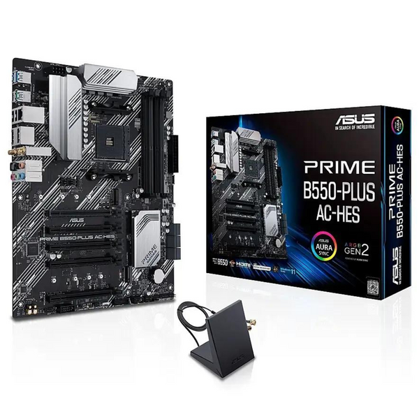 ASUS Prime B550-PLUS AC-HES AMD AM4 (3rd Gen Ryzen) ATX Motherboard