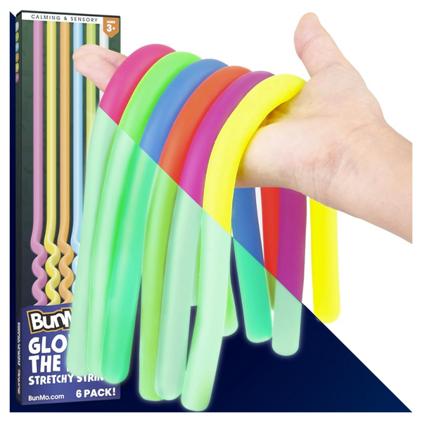 6-Piece Bunmo Stimulating & Addictive Stretchy Strings Sensory Toys