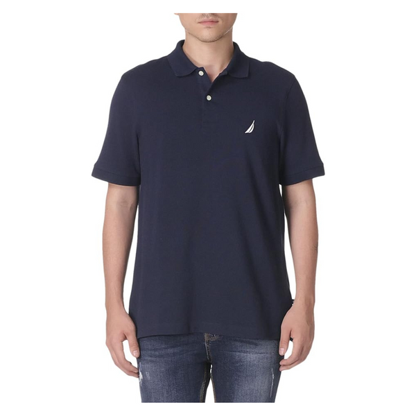 Nautica Men's Short Sleeve Cotton Pique Polo Shirt