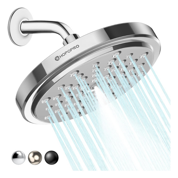 Hopopro High Pressure 7" Rainfall Shower Head