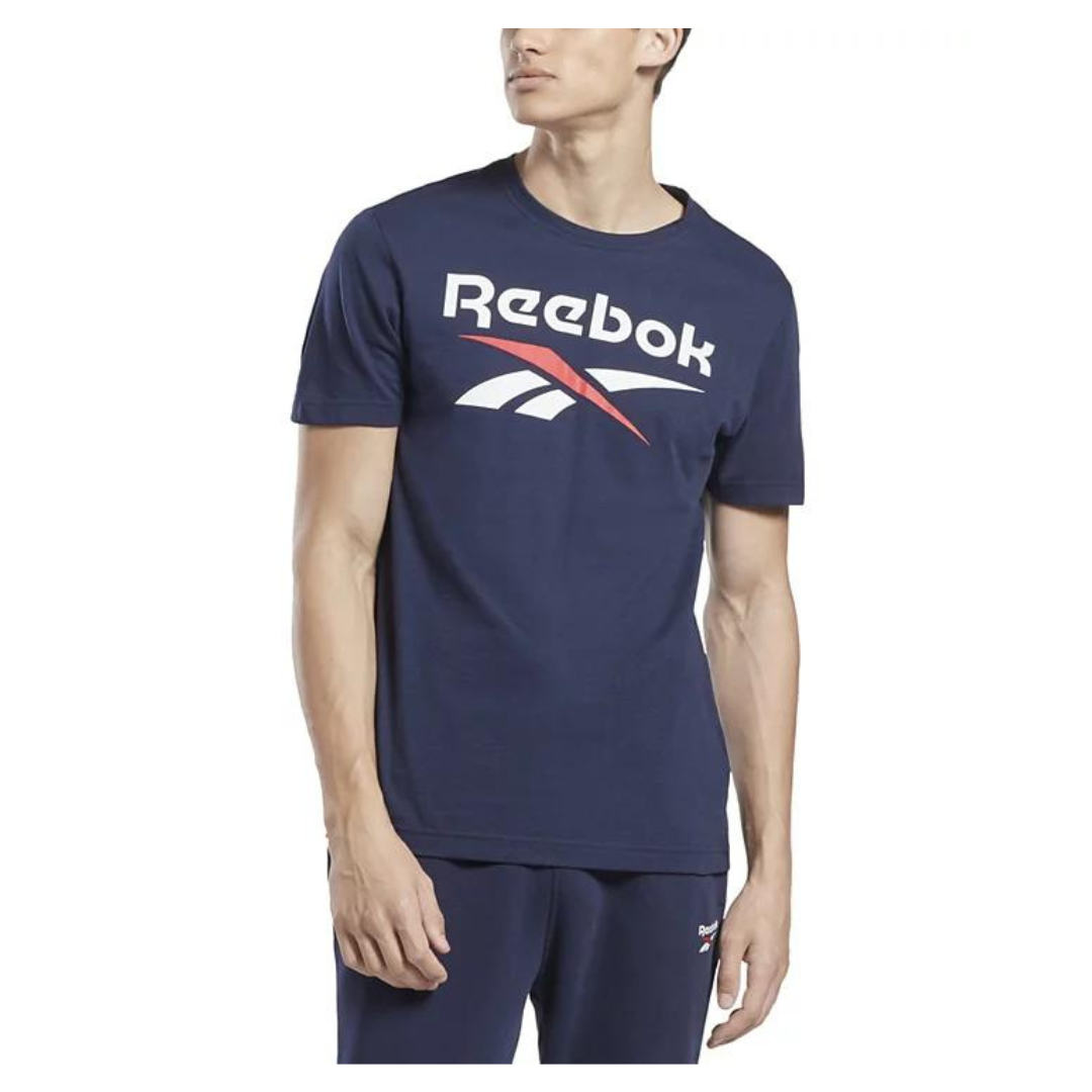 Reebok Men's Slim-Fit Identity Big Logo Short-Sleeve T-Shirt