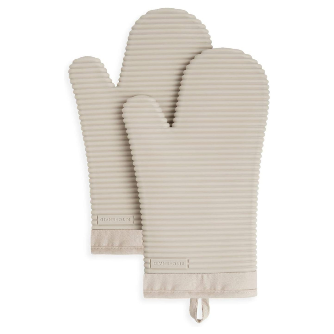 KitchenAid Ribbed Soft Silicone Oven Mitt Set