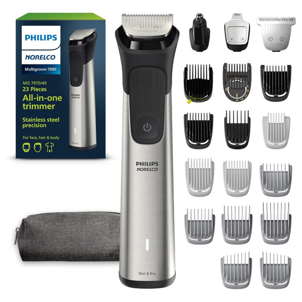 Norelco New Philips Multigroom Series 7000 Grooming Kit With Trimmer