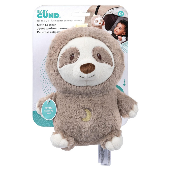 Baby GUND Lil' Luvs On The Go Sloth Soother Plush Sloth Stuffed Animal Toy