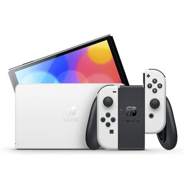 Nintendo Switch 64GB OLED Console (White OOr Neon Red & Neon Blue)