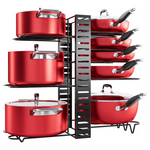 Mudeela 8-Tier Adjustable Pots & Pans Organizer Rack