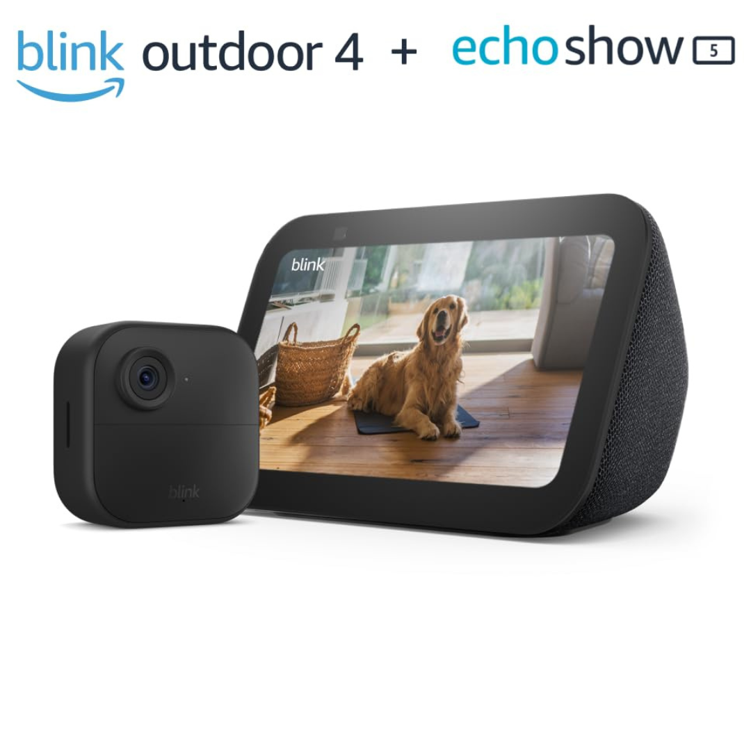 Blink Outdoor 4 One Camera System + Amazon Echo Show 5