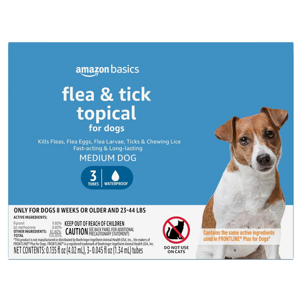 3-Count Amazon Basics Flea And Tick Topical Treatment