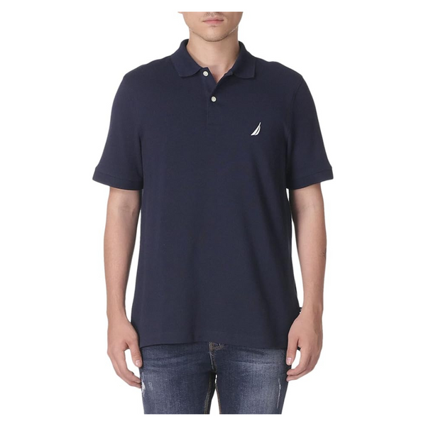 Nautica Men's Short Sleeve Cotton Pique Polo Shirt