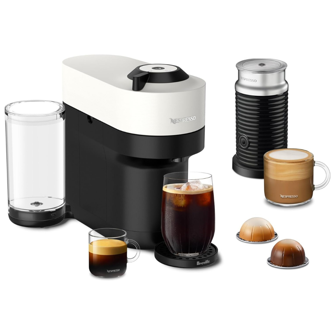 Breville Nespresso Vertuo POP+ Machine with Milk Frother (3 Colors)