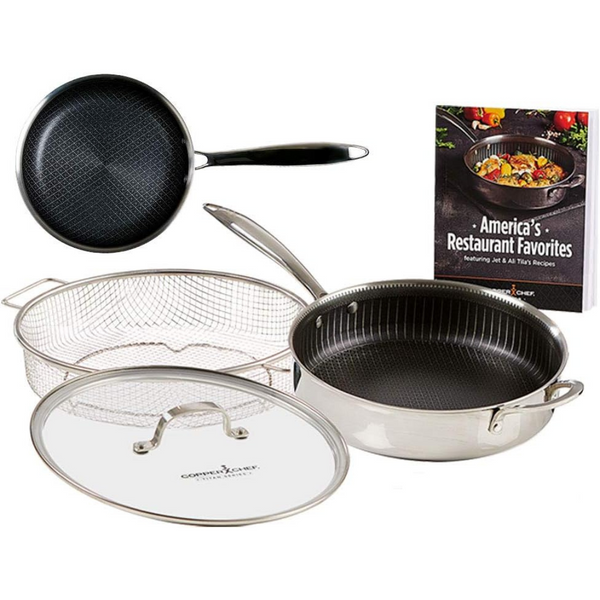 Copper Chef Titan, Tri-Ply 6 Piece Cookware Set