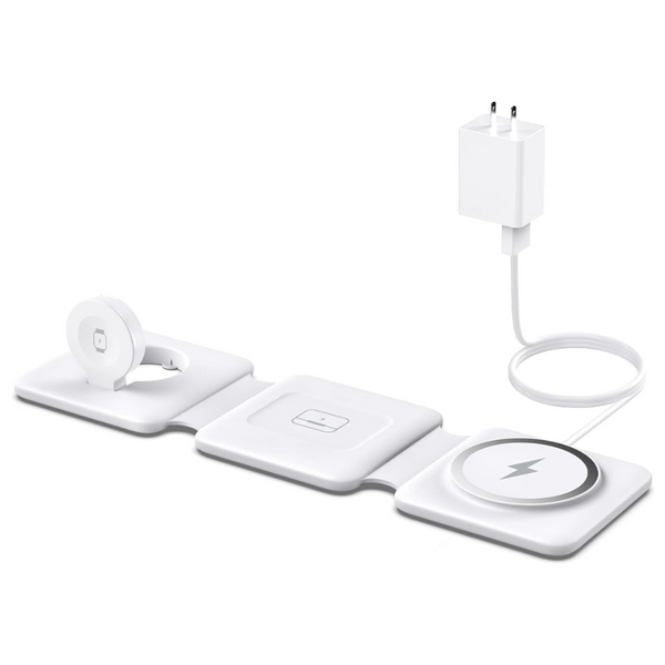 3-in-1 Foldable Magnetic Wireless Charging Station for Apple Devices