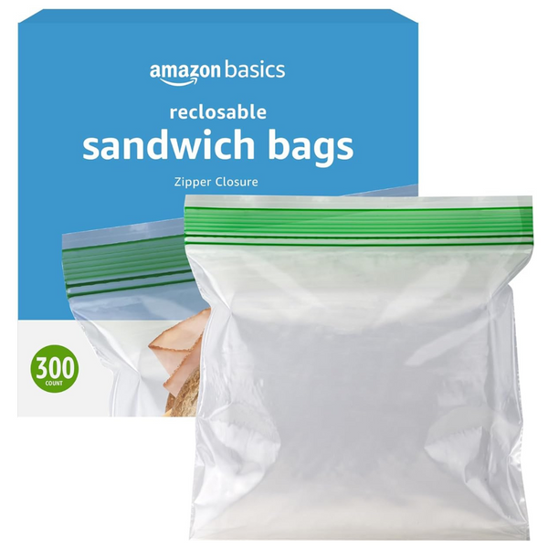 300-Count Amazon Basics Sandwich Storage Bags