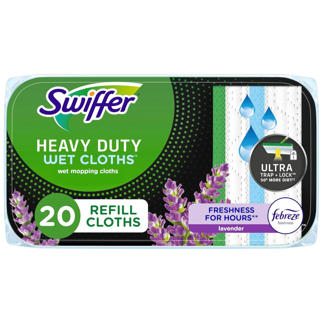 20-Count Swiffer Sweeper Heavy Duty Wet Mopping Cloths