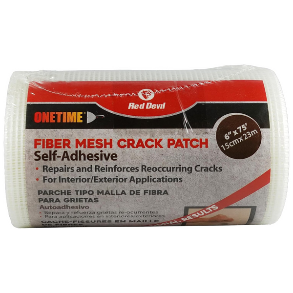 Red Devil 6" x 75' Fiber Mesh Wall Crack Self-Adhesive Repair Patch