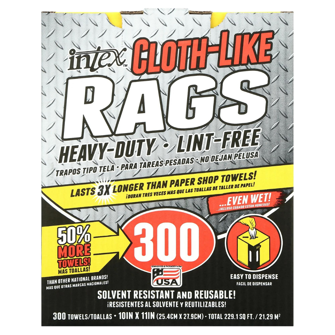 300-Count Intex 10" x 11" Cloth-Like Rags