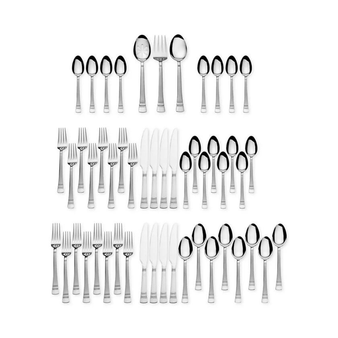 51-Piece Kensington Stainless Steel Flatware Set (Service For 8)